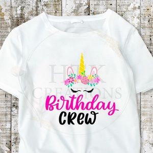 Girls Birthday Crew T-Shirt